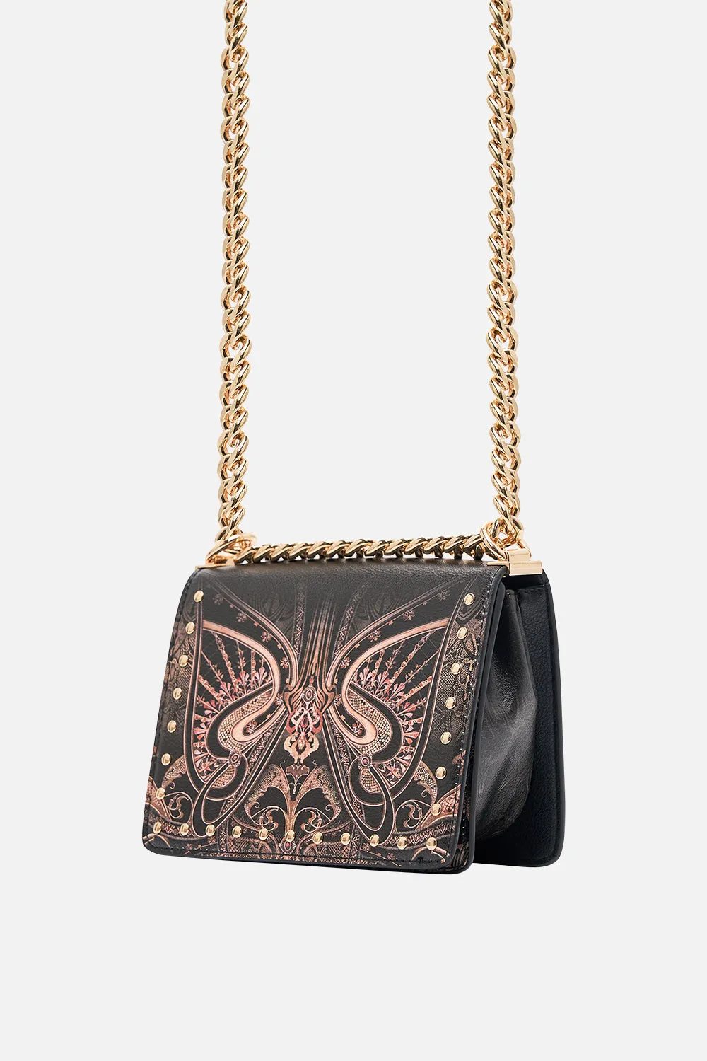 CROSSBODY BOX BAG WITH CHAIN NOUVEAU NOIR