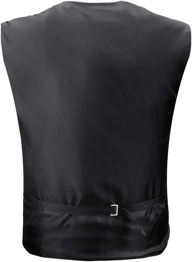 Dan Smith Men's Fashion Various Kid Solid Microfiber Vest Matching Tie for Age 6-16 With Bags