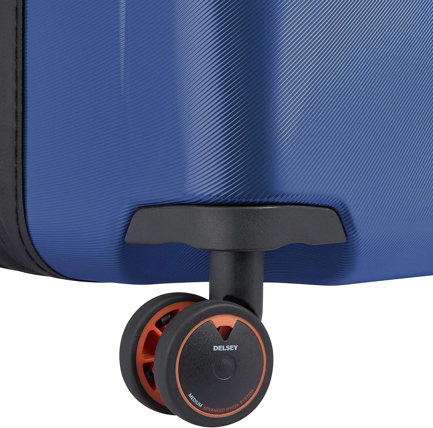 DELSEY PARIS Cactus Hardside Luggage with Spinner Wheels, Navy, Checked-Medium 24 Inch