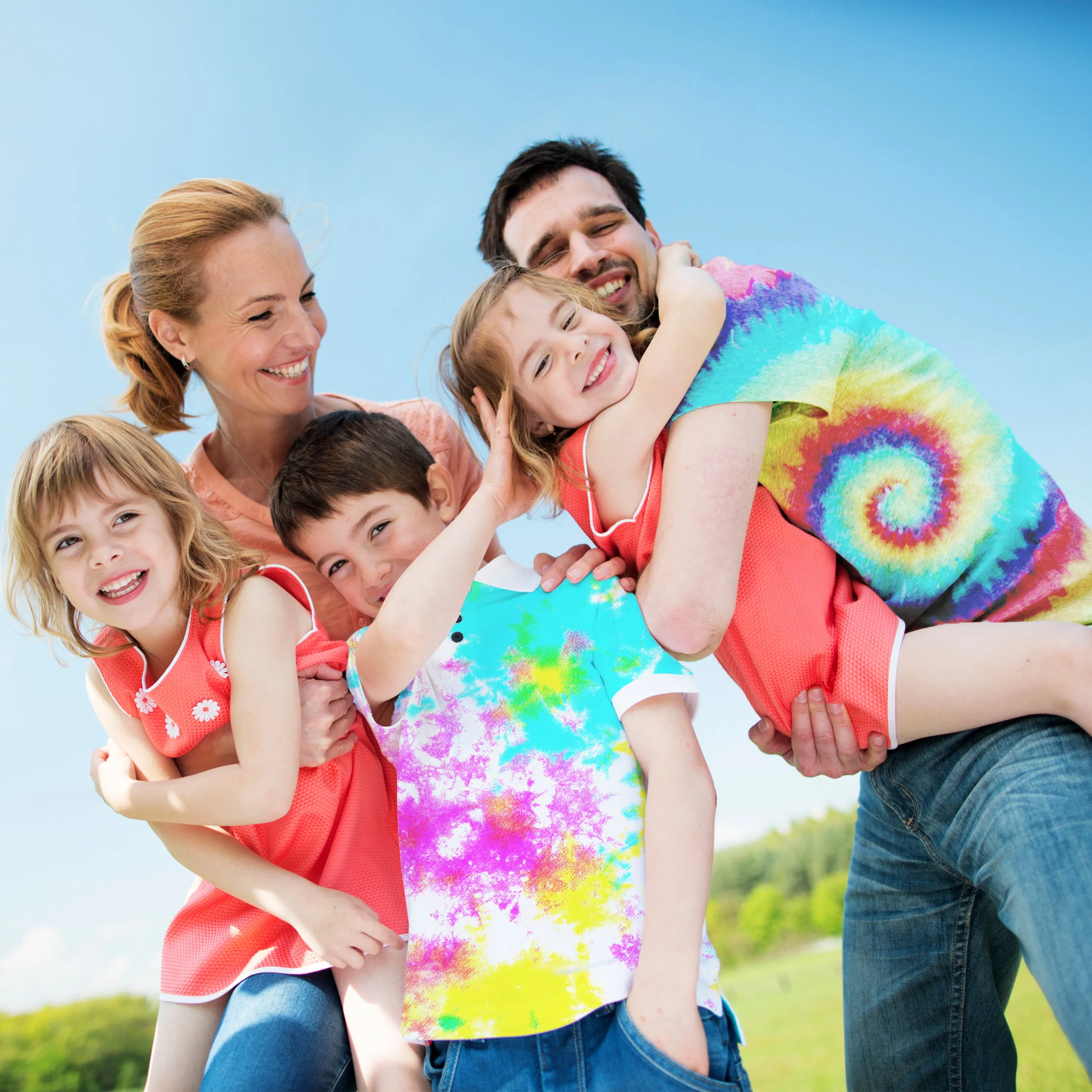 Desire Deluxe - Tie Dye Kit  for Dyeing Fabric, Clothes – Creative Art Craft Games Activity for Kids & Adults