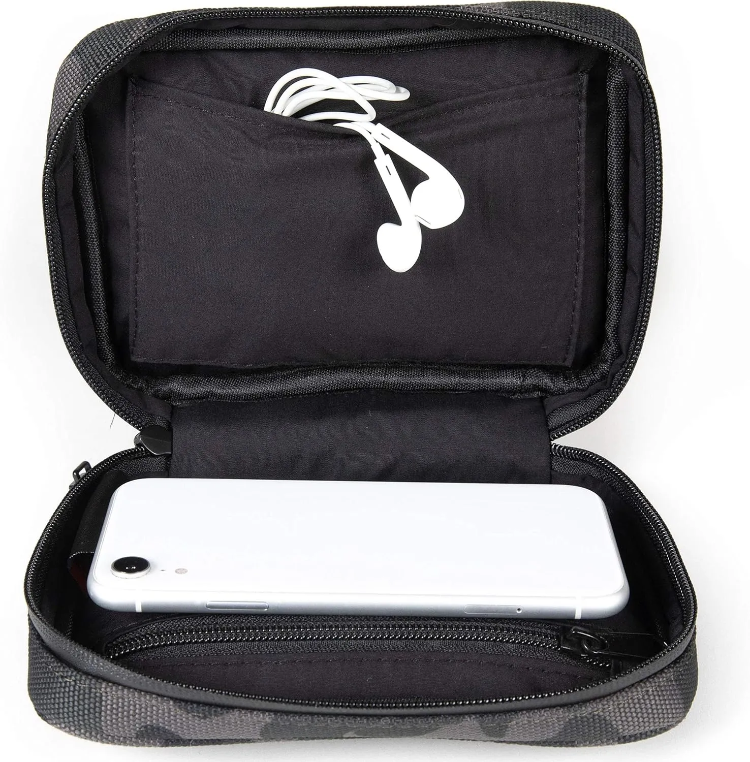 DIME BAGS Omerta Boss with Lock Padded Pouch with Activated Carbon Technology | 3-Digit Combo Lock | Low-Profile, Sleek Design