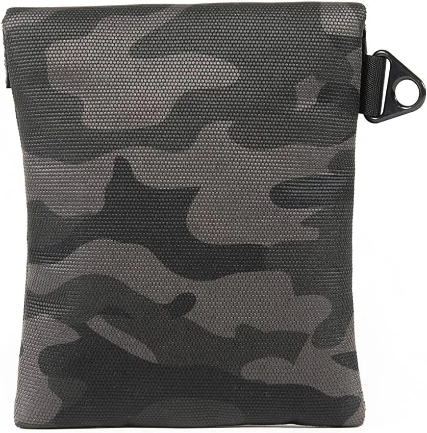 DIME Bags Smell-Proof Capo Carbon Filter Pouch Dual Hook and Loop Seal | Carbon-Lined Pouch with Activated Carbon Technology (6 Inch, Camo)