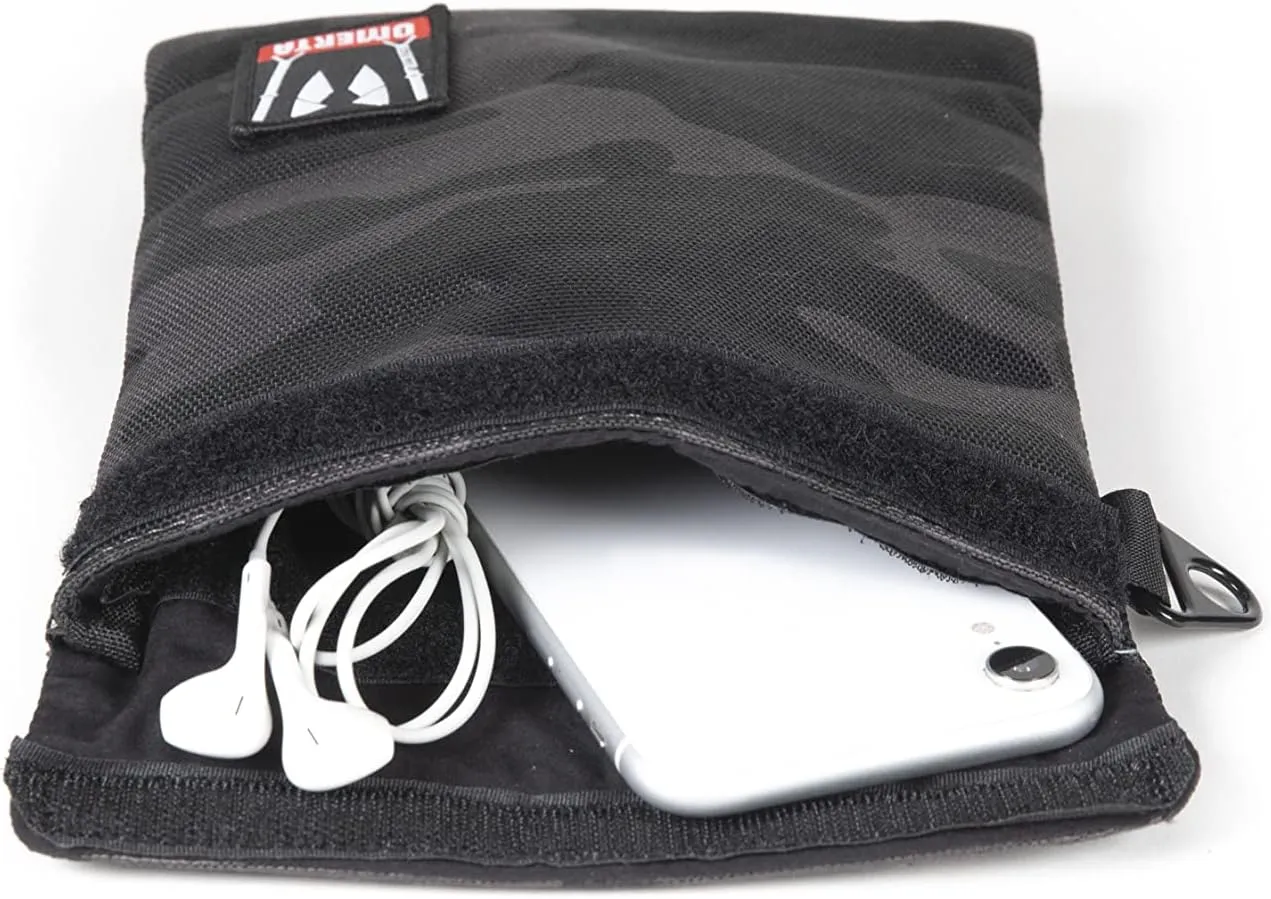 DIME Bags Smell-Proof Capo Carbon Filter Pouch Dual Hook and Loop Seal | Carbon-Lined Pouch with Activated Carbon Technology (6 Inch, Camo)