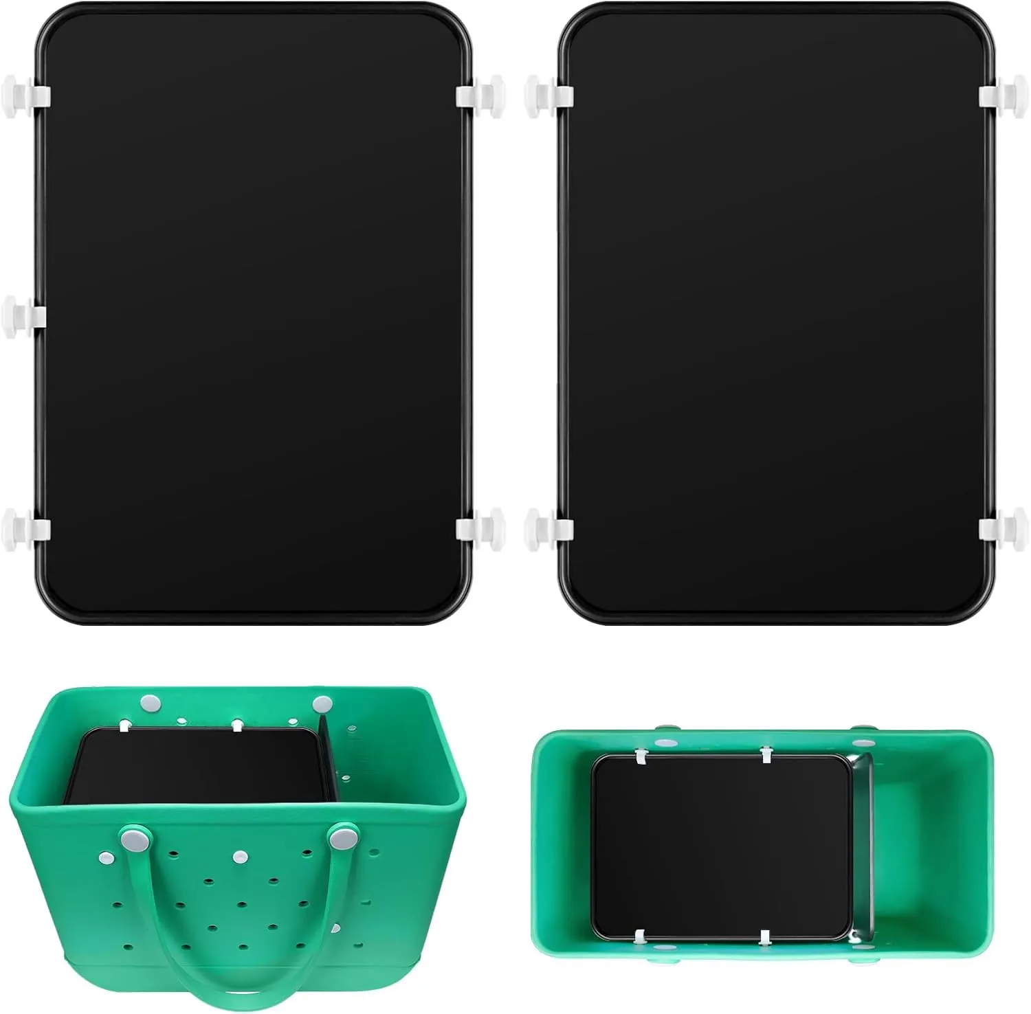 Divider Tray for Bogg Bag Accessories Compatible with Bogg Bag X Large Organizing Your Bags and Divide Space Black 2PCS