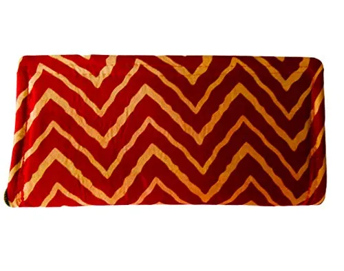DMS RETAIL Printed Cotton Silk Clutch Purse For Women Clutch For Daily Use Clutch Wallet Red