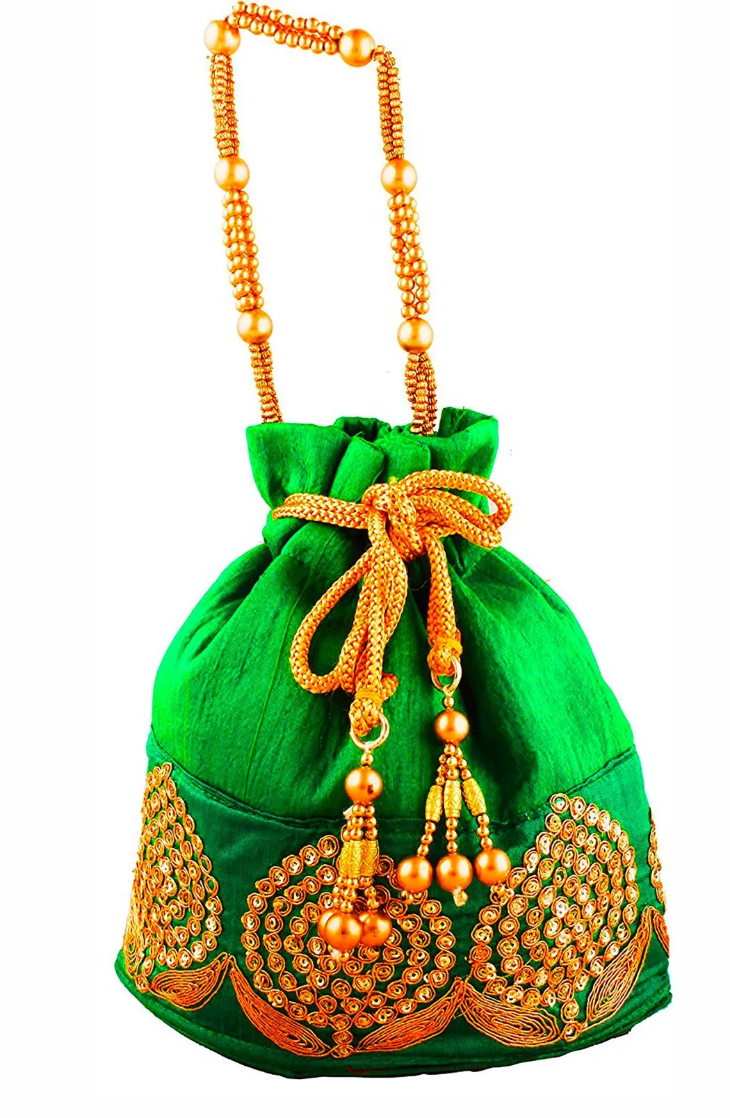 DMS RETAIL Rajasthani Potli Bag For Women Green
