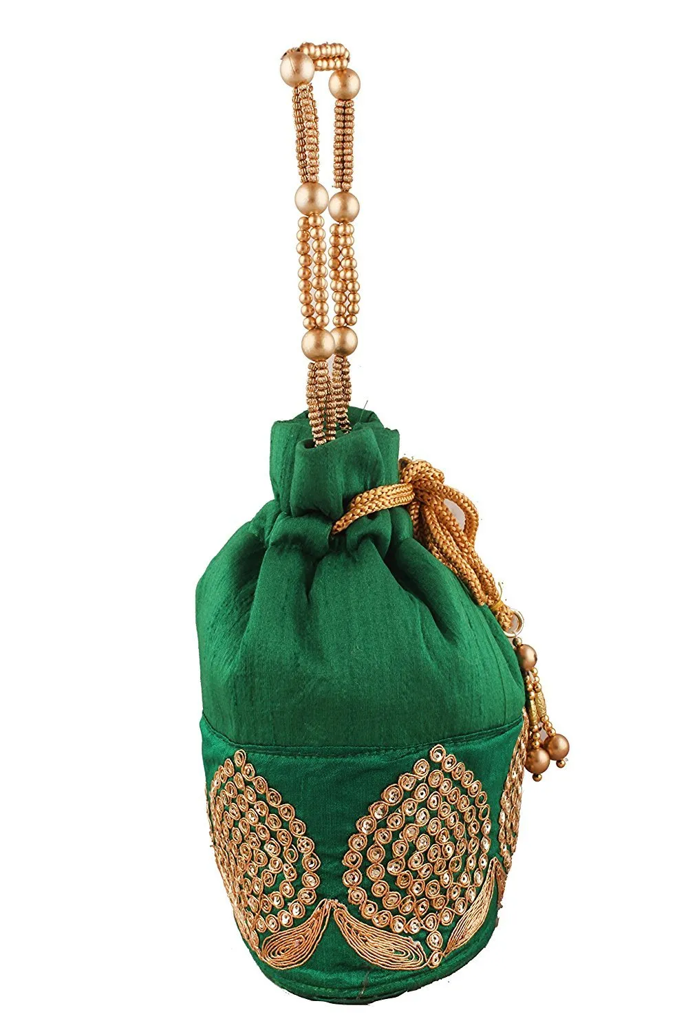 DMS RETAIL Rajasthani Potli Bag For Women Green