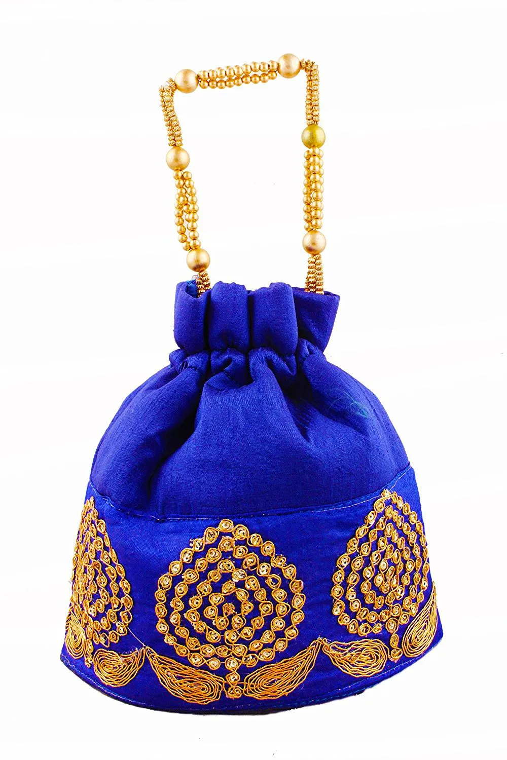 DMS RETAIL Rajasthani Potli Bag Royal Blue
