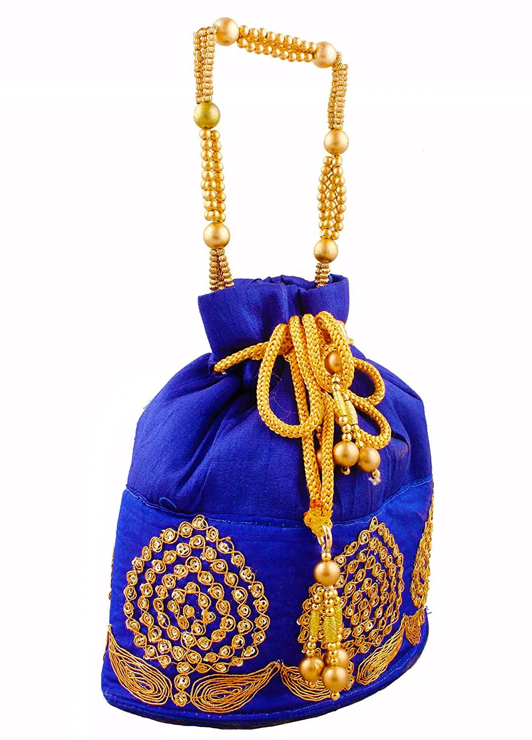 DMS RETAIL Rajasthani Potli Bag Royal Blue
