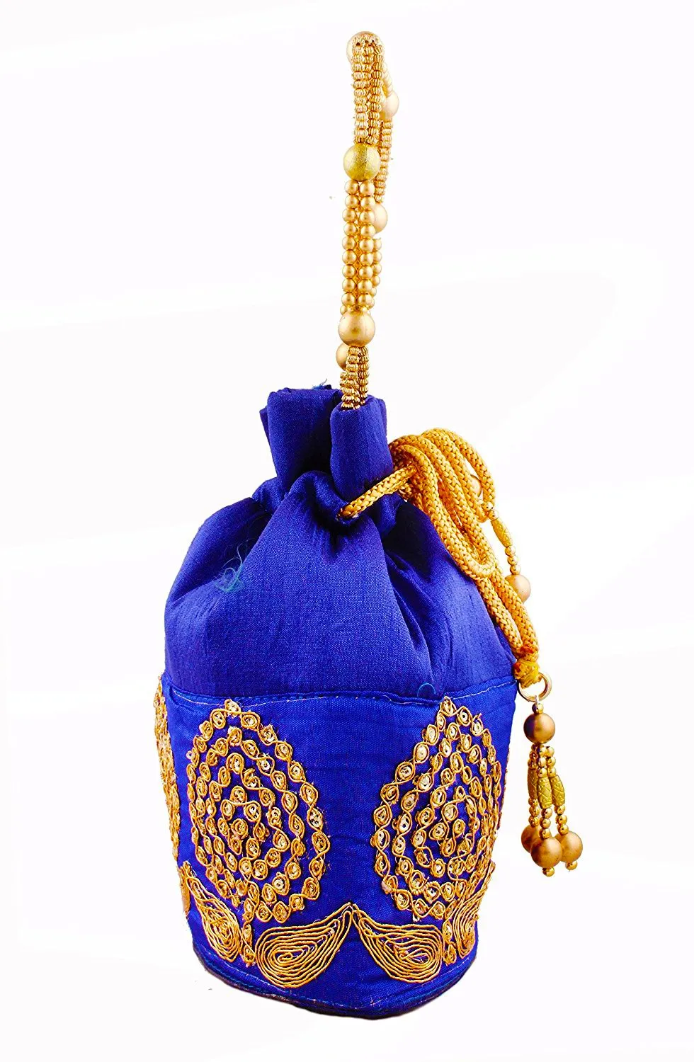 DMS RETAIL Rajasthani Potli Bag Royal Blue