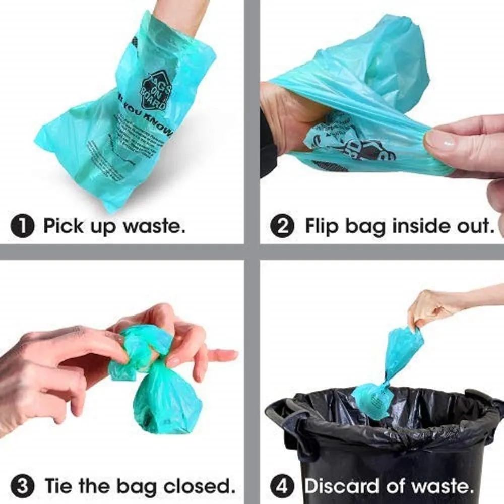 Dog Poo Bags | Strong, Leak Proof Dog Waste Bags | Ocean Breeze Scent | 140 Bags