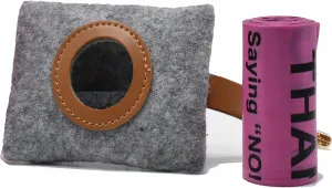 Dog Poop Bag Dispenser with One Free Roll of Biodegradable Compostable Dog Poop Bags - Eco-friendly, Waterproof, & Durable Dog Poop Bag Holder - Bag Doggie Waste Conveniently and Discretely, On the Go