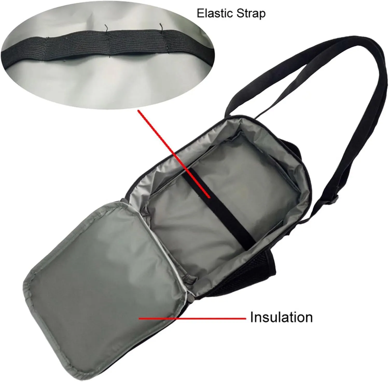 doginthehole Insulated Lunch Bag for Girls Aesthetic Tie-Dye Elk Printed School Lunch Tote with Water Bottle Pocket Thermal Lunch Box for Primary School Students