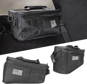 Door Storage Bags Compatible with for Wrangler JK TJ LJ & Unlimited 2007-2017 4 Door Wheel Well Side Bag Trunk Storage Organizers Bag Tool Kits, Interior Storage Expansion Accessories（2-pcs)