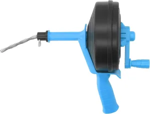 Drain Snake 1/4 Inch x 25 Ft, Unclogs Hair, Fabric, Clogs, Suitable for Pipes 1/2-3 Inch, with Manual and Drill Connection, for Sewer, House, Kitchen, Bathroom Drain (7.5m / 24.6ft)