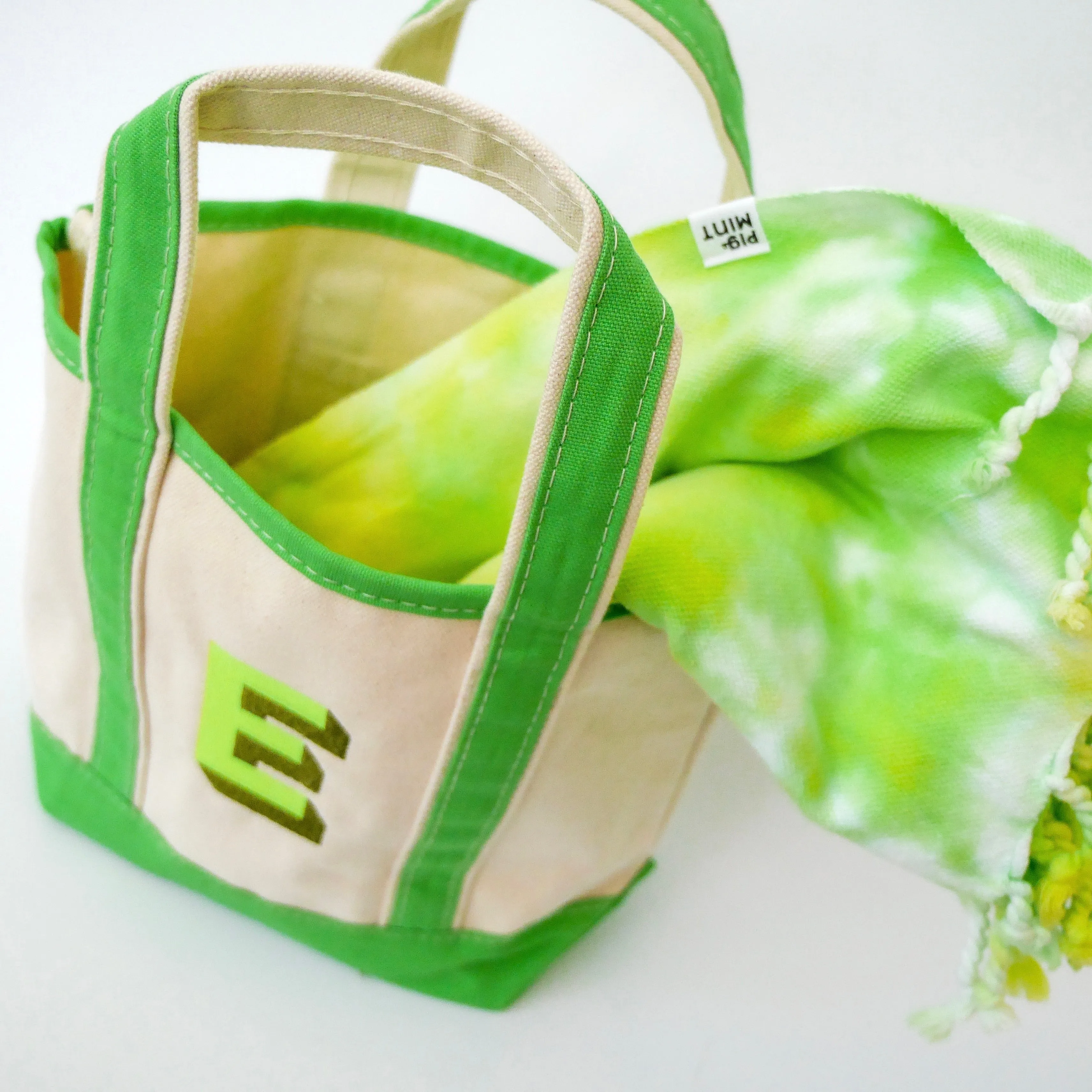 Embroidered Tote Bag & Matching Tie-Dye Towel Set