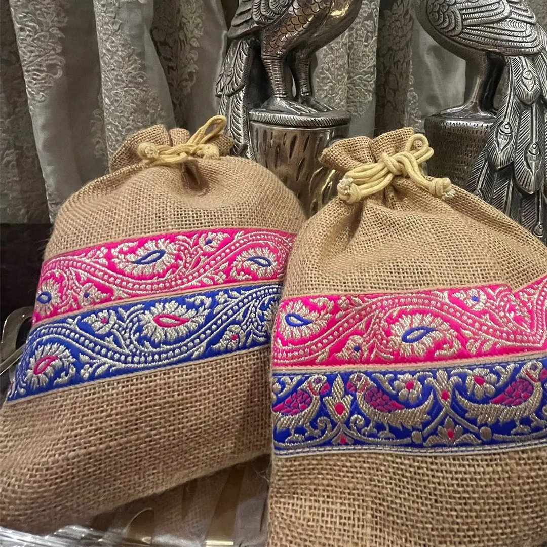 ENCHANTING FESTIVAL POTLI: LAVISH LACE EDITION - PACK OF 2