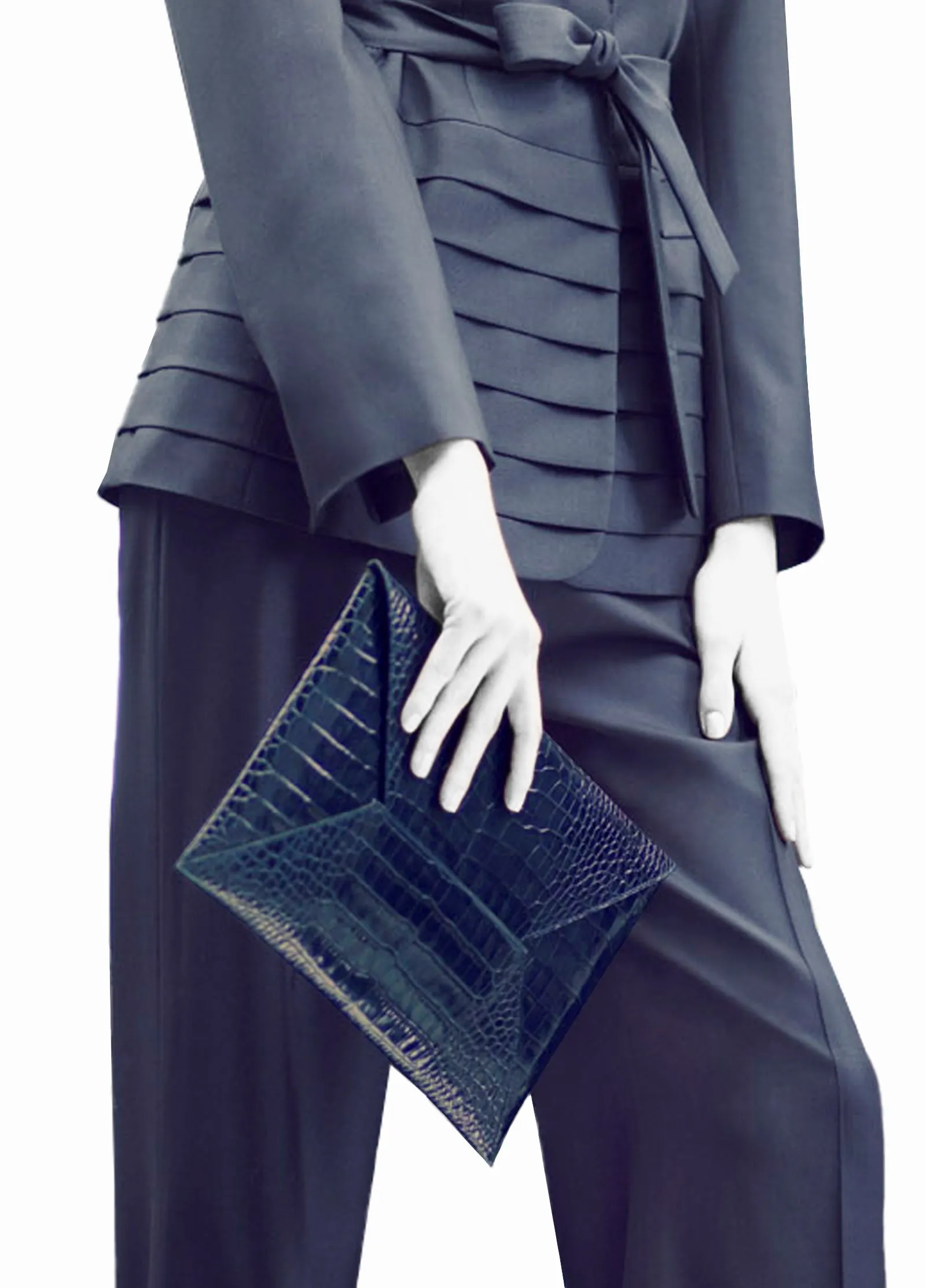 Envelope Leather Clutch Bag