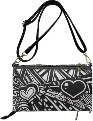 Evening Clutch Purse for Women Leather Crossbody Shoulder Bag Handbag with Strap Zipper Formal Dressy Purse