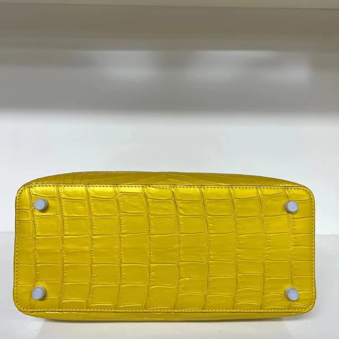 Exotic Genuine Crocodile Skin Women Handbag Authentic Alligator Leather Lady Large Shoulder Bag Female Work Purse