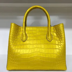 Exotic Genuine Crocodile Skin Women Handbag Authentic Alligator Leather Lady Large Shoulder Bag Female Work Purse