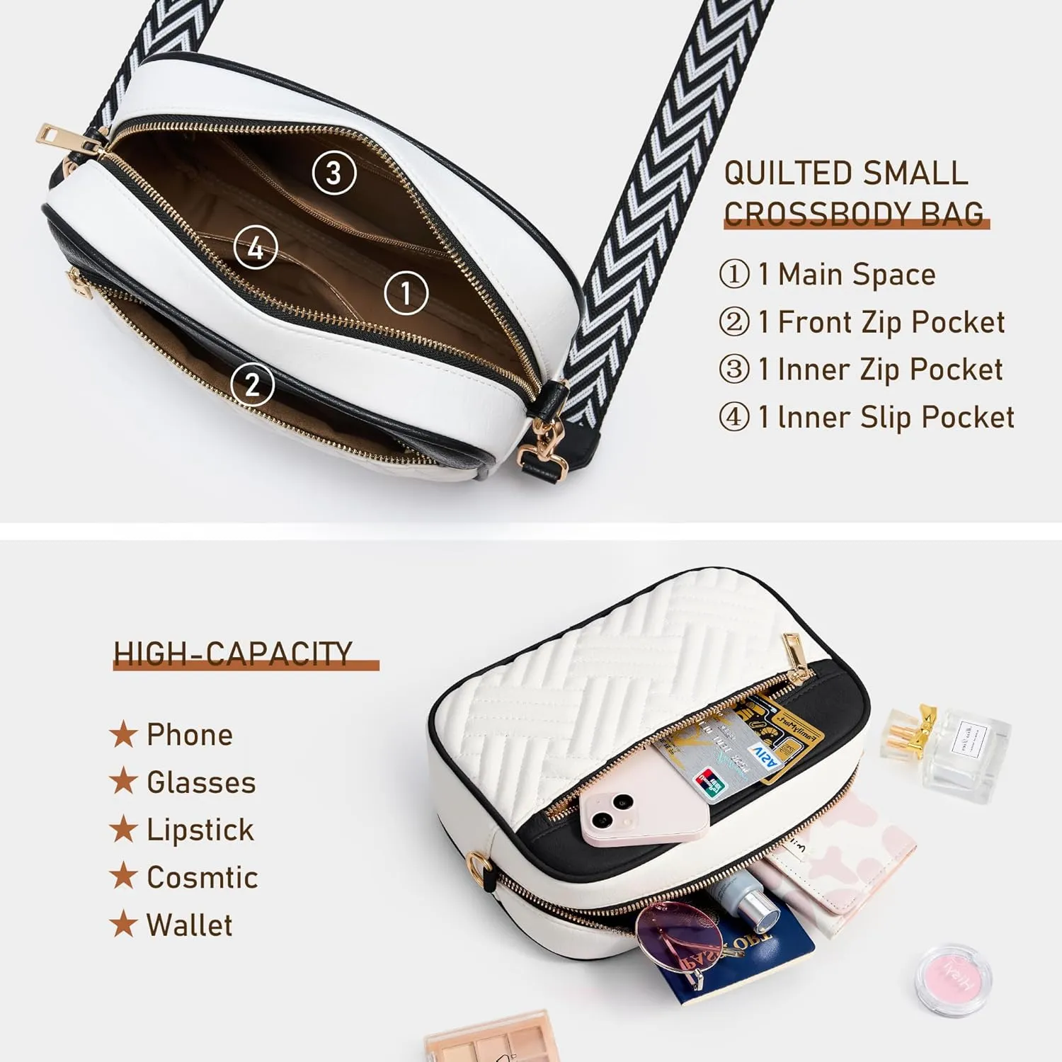 Fancy Forest Crossbody Bags for Women - Trendy Vegan Leather Small Purse, Travel-Ready Designer Accessory
