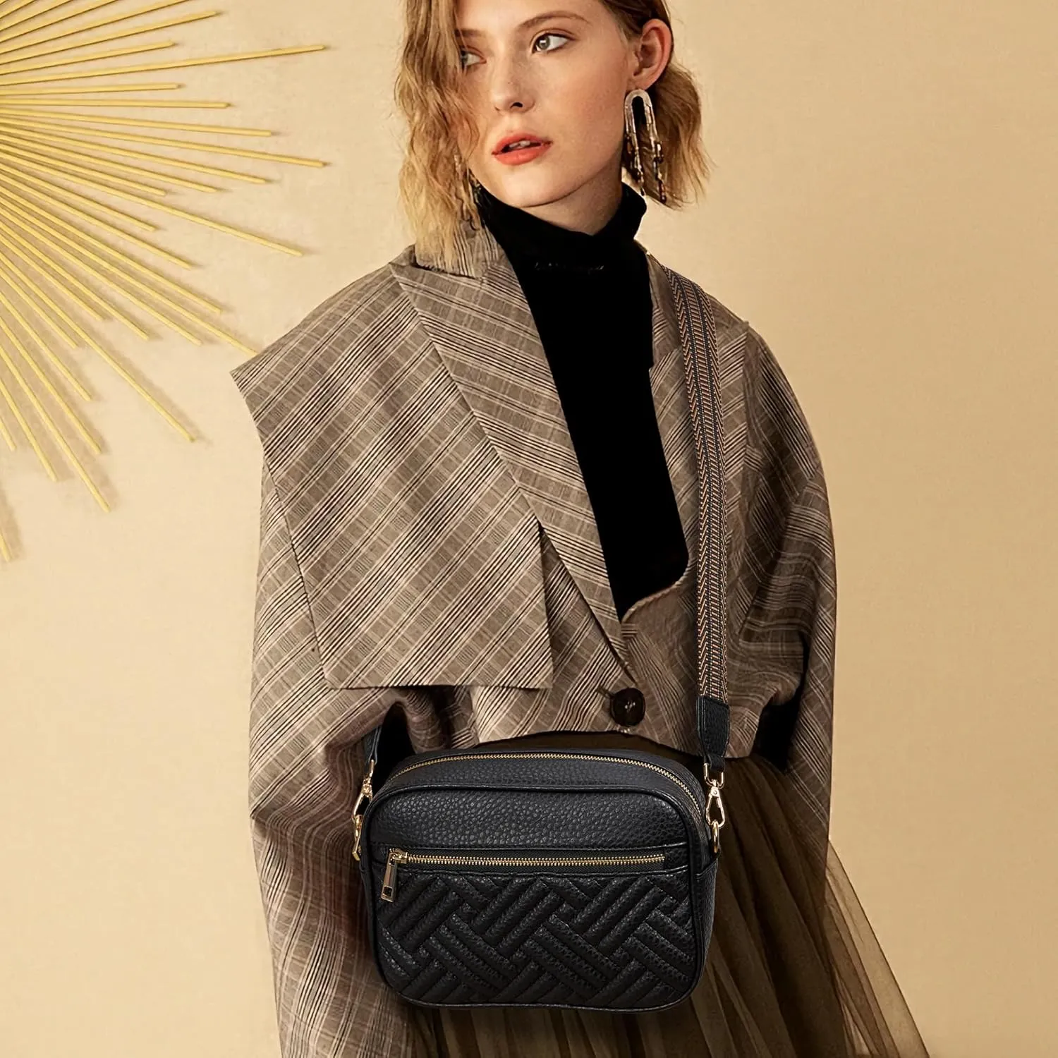 Fancy Forest Crossbody Bags for Women - Trendy Vegan Leather Small Purse, Travel-Ready Designer Accessory