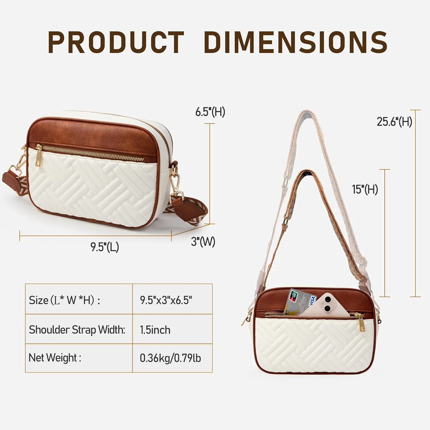 Fancy Forest Crossbody Bags for Women - Trendy Vegan Leather Small Purse, Travel-Ready Designer Accessory