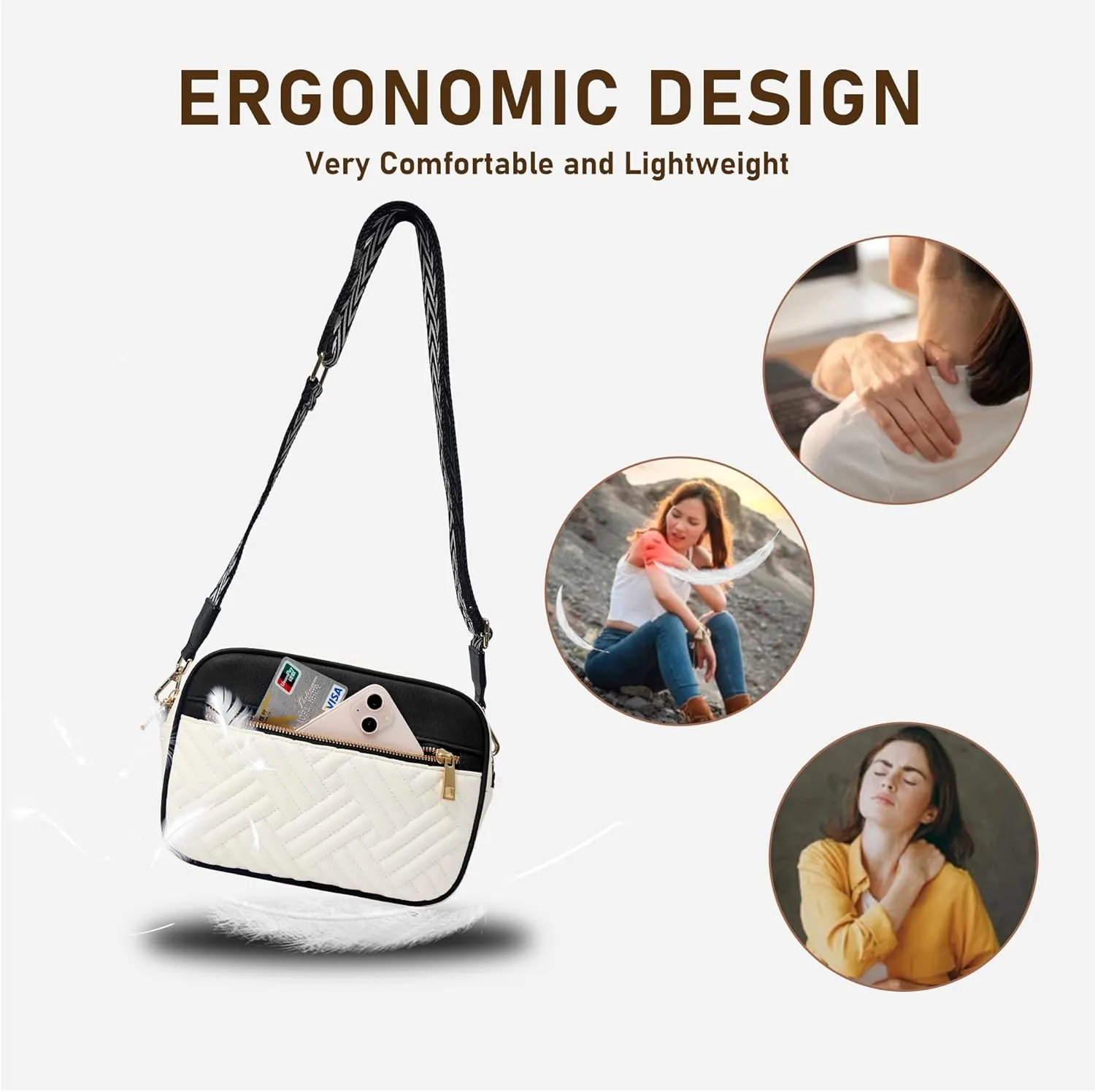 Fancy Forest Crossbody Bags for Women - Trendy Vegan Leather Small Purse, Travel-Ready Designer Accessory