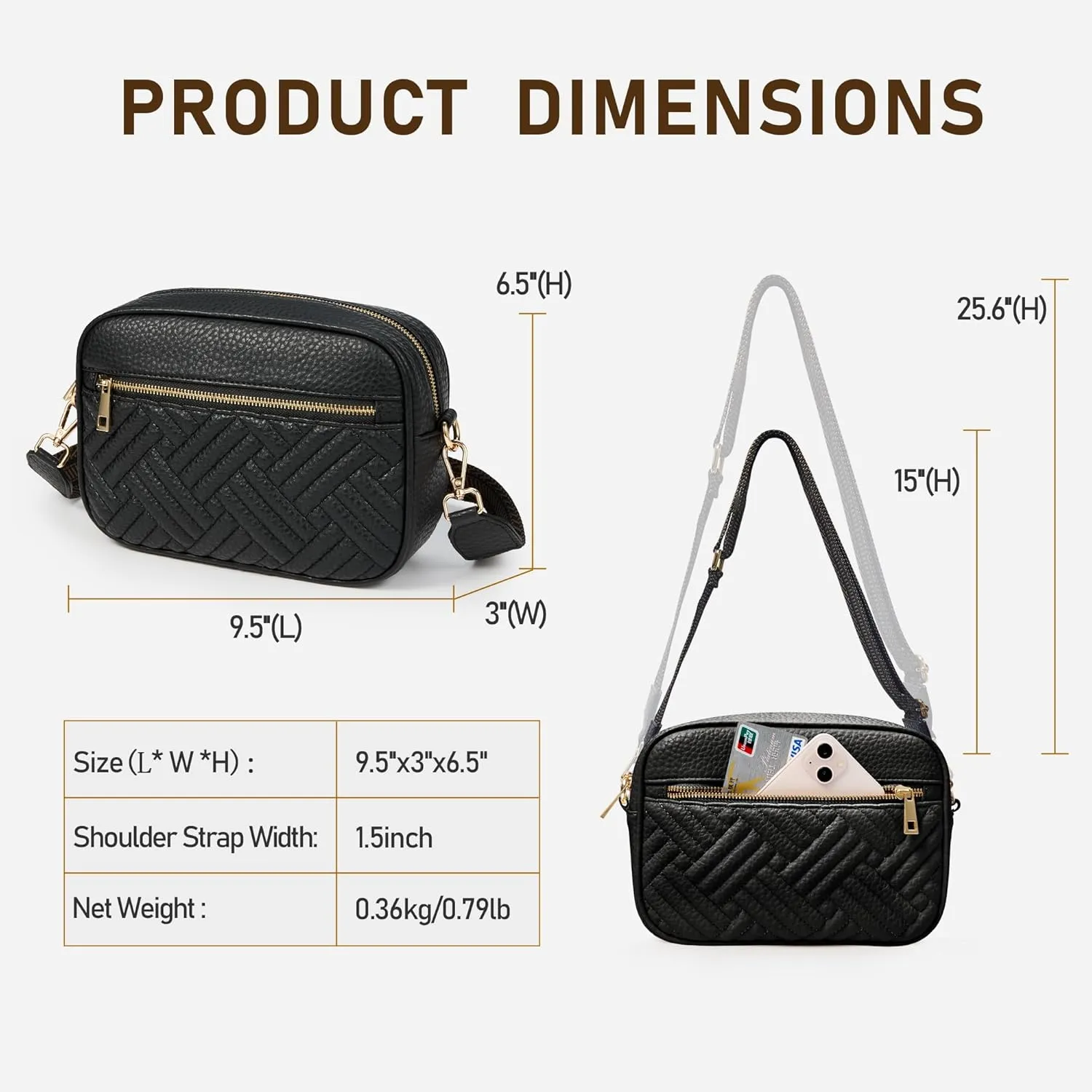 Fancy Forest Crossbody Bags for Women - Trendy Vegan Leather Small Purse, Travel-Ready Designer Accessory