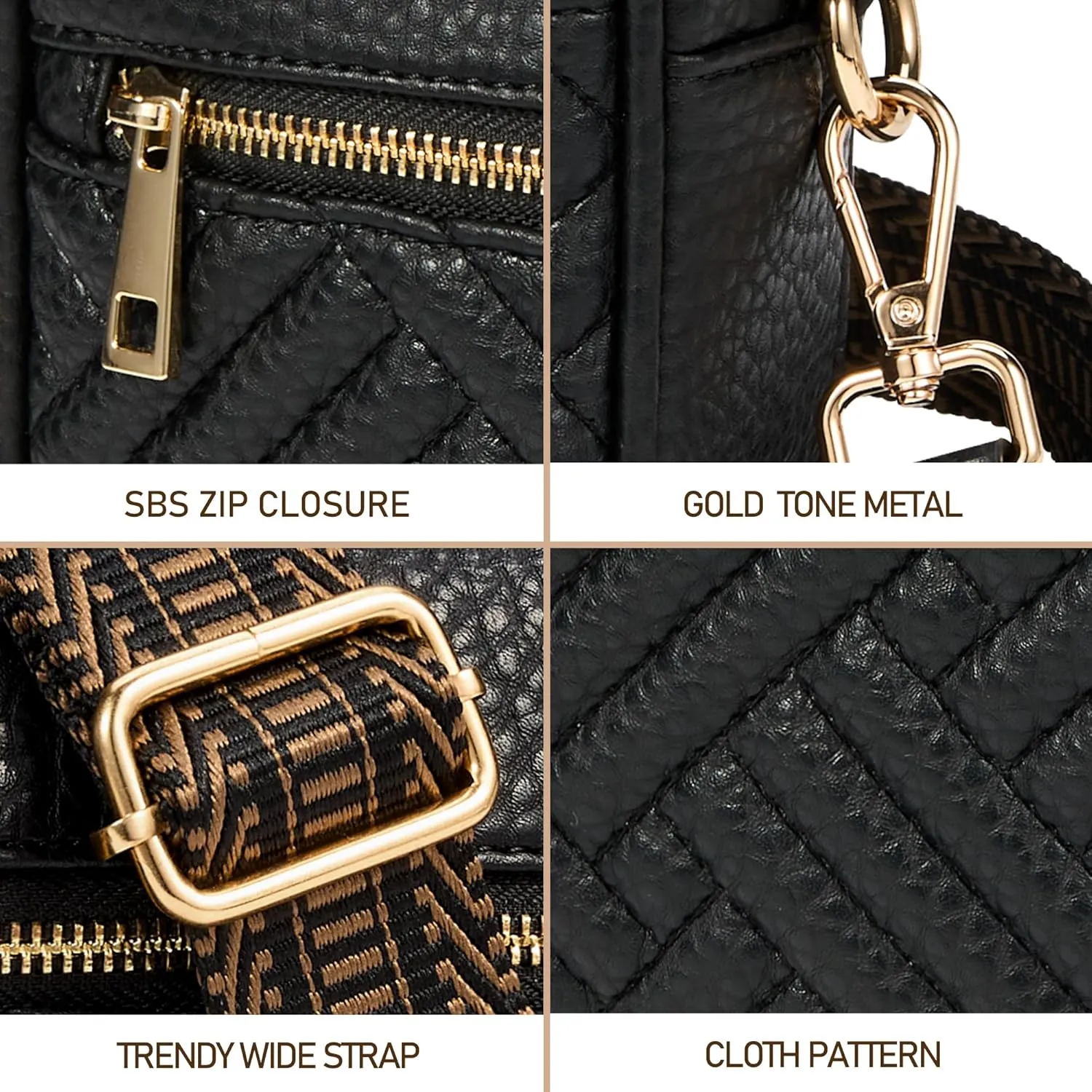 Fancy Forest Crossbody Bags for Women - Trendy Vegan Leather Small Purse, Travel-Ready Designer Accessory