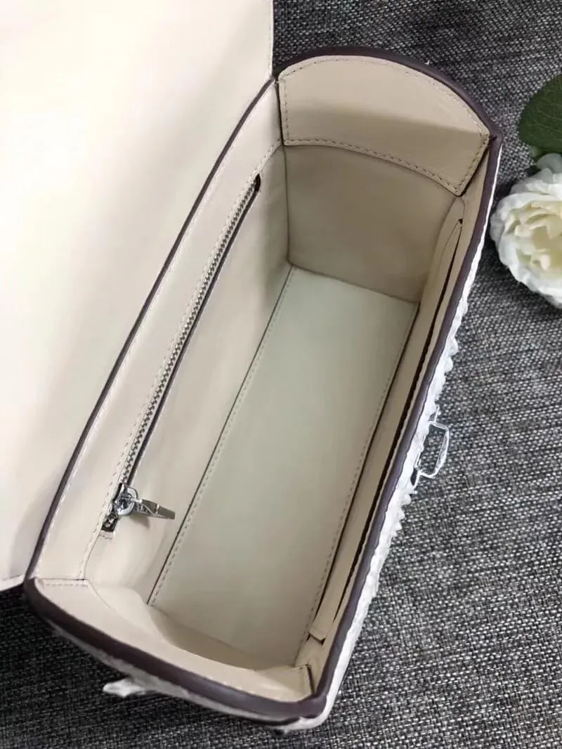 Fashion CHIC Designer Genuine Crocodile Leather Women's Small Plum Purse Real Alligator Skin Ladies Female Studs Handbag