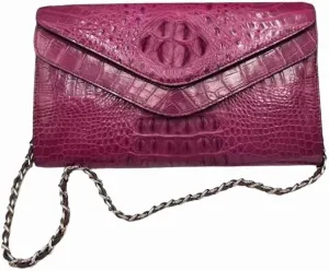 Fashion Designer Genuine Crocodile Female Women Small Envelop Purse Real Alligator Leather Ladies Single Cross Shoulder Bag