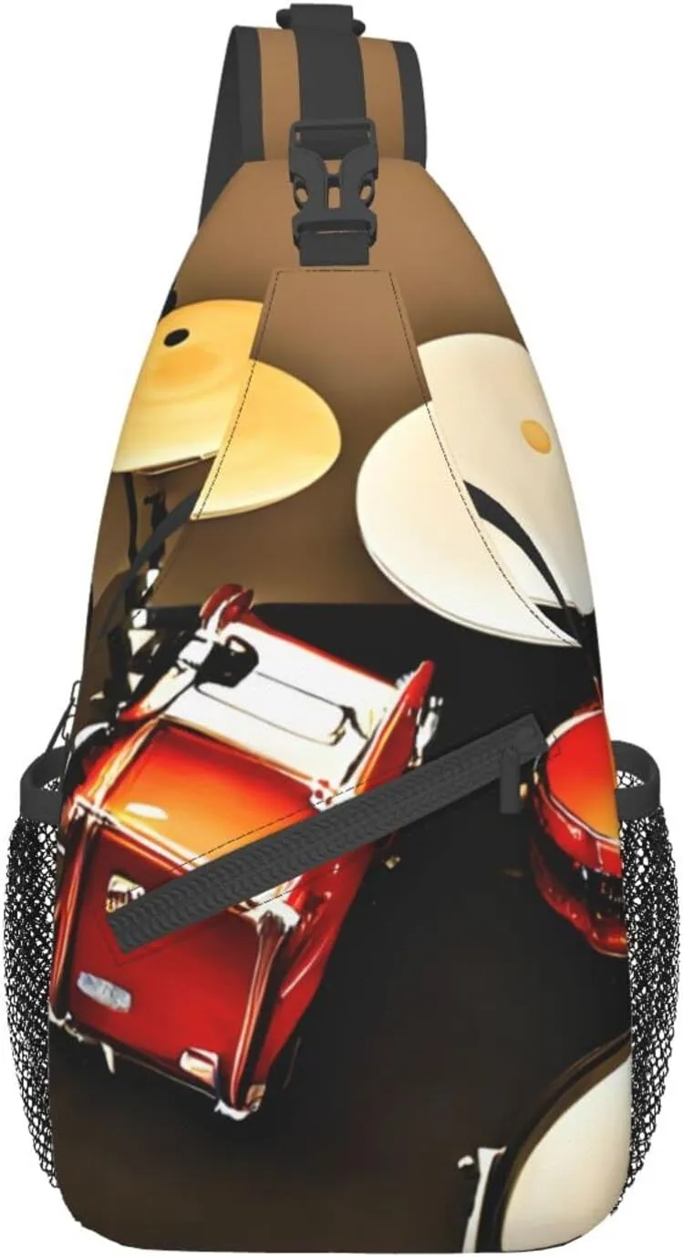Fishing Lure Style Print Crossbody Sling Backpack For Women Men,Sling Bag Travel Hiking Chest Bag Daypack
