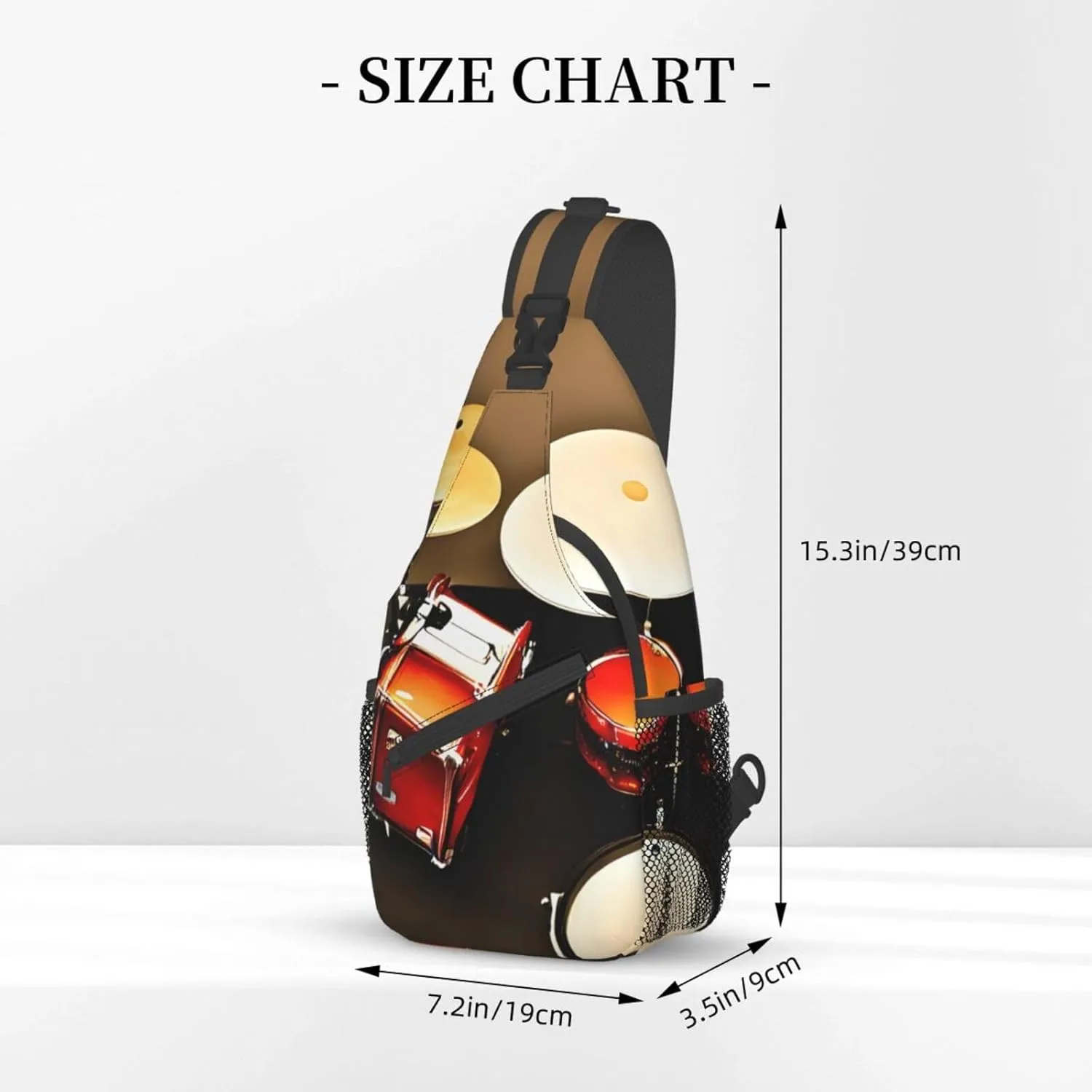 Fishing Lure Style Print Crossbody Sling Backpack For Women Men,Sling Bag Travel Hiking Chest Bag Daypack