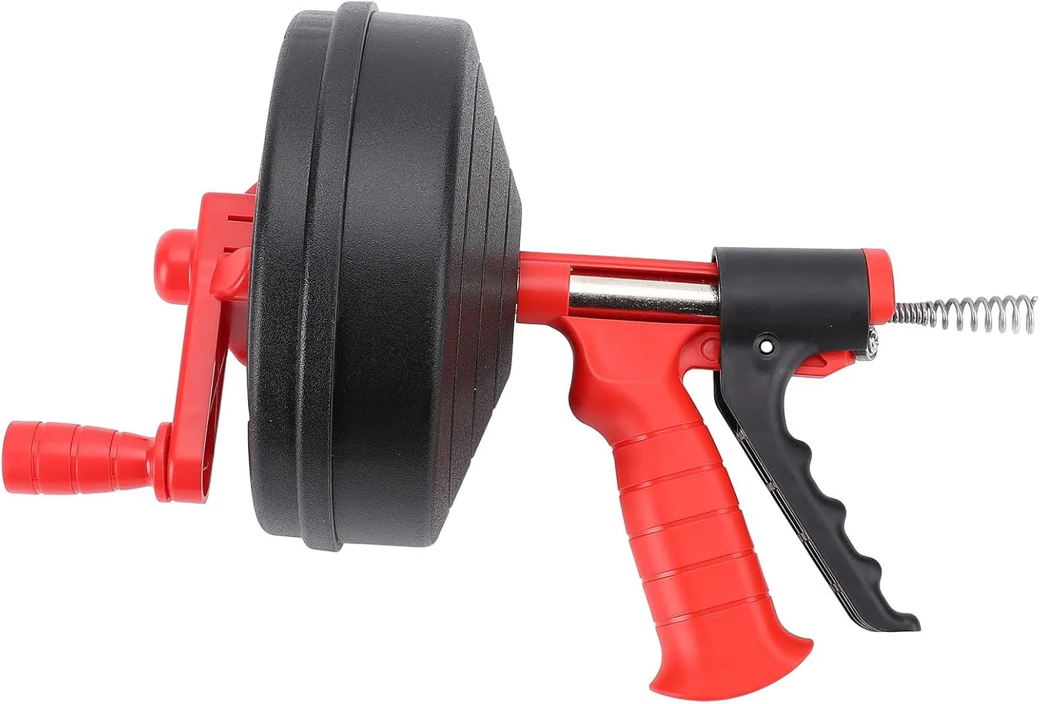Flexible Drain Snake,High Hardness Spring,Clog Remover for Toilet, Kitchen with Two Operating Modes, Versatile Use for 50-75MM Pipelines (10m Spring)
