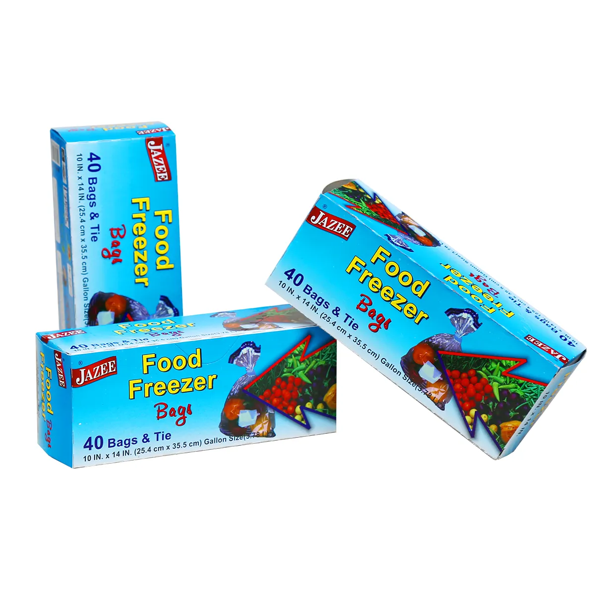 Food Freezer Bags 40 Bags & Tie