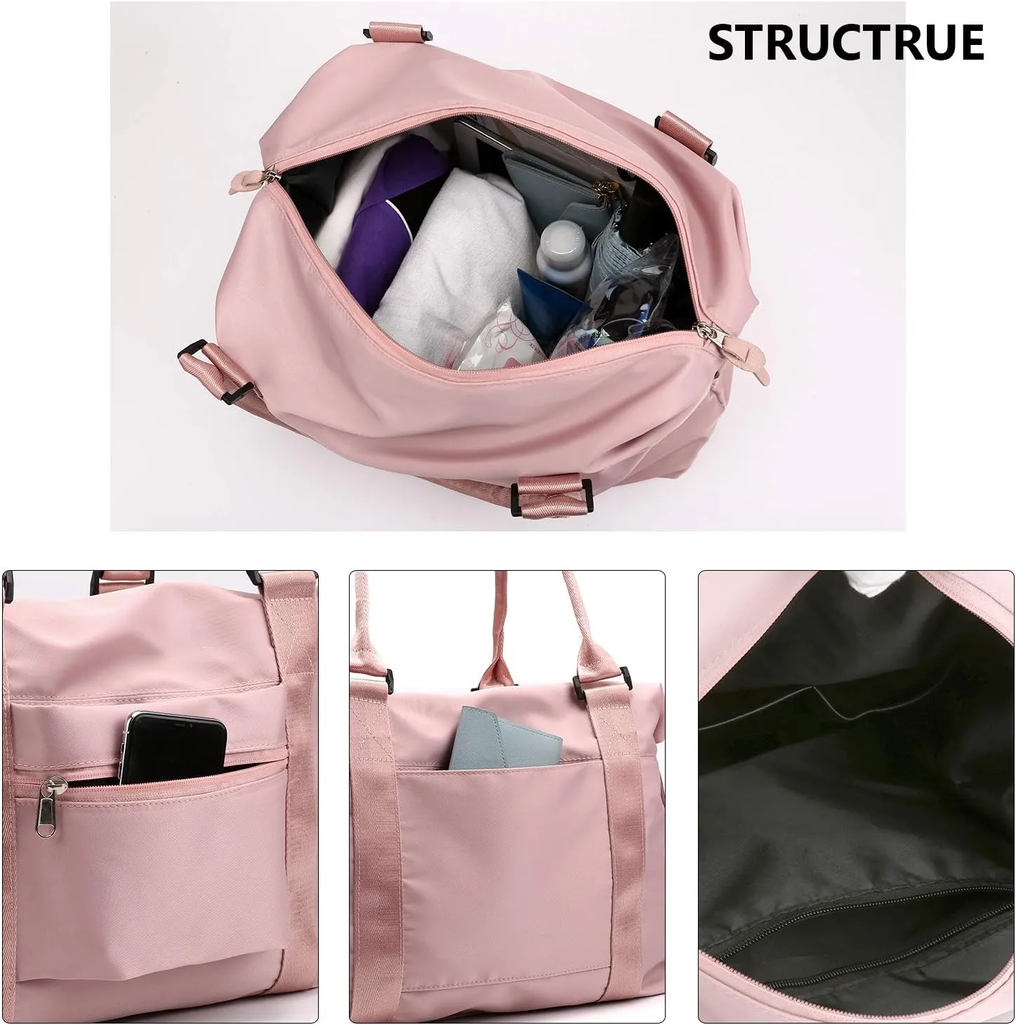 forestfish Duffle Tote Bag Weekender Bags for Women Travel with Trolley Sleeve