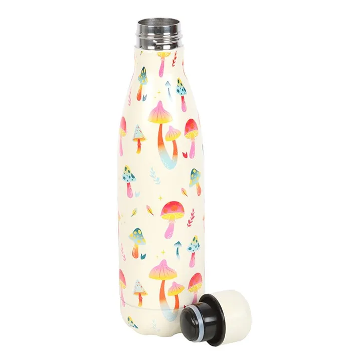 Funky Mushroom Metal Water Bottle