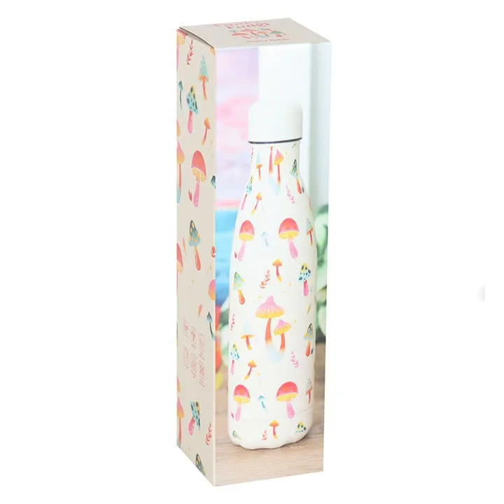 Funky Mushroom Metal Water Bottle