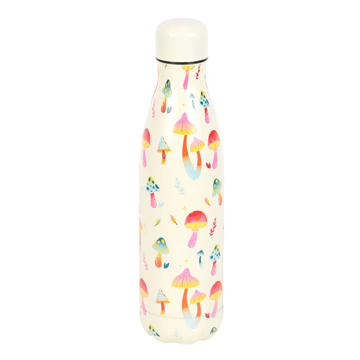 Funky Mushroom Metal Water Bottle