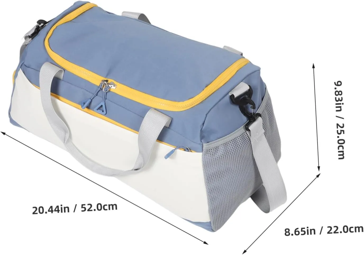 GALPADA Gym Tote Bag Wet Dry Sections Duffel Bag for Sportsmen Lightweight Easy to Carry