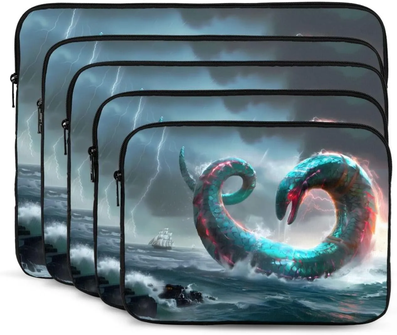 Giant Snake In The Sea Laptop Inner Bag Laptop Sleeve Case Briefcase Carrying Laptop Cover