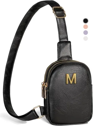 Gifts for 12 13 14 15 16 Year Old Teen Girls, Initial Crossbody Purses for Women, Mini Lightweight Sling Bag, Leather Waterproof, Adjustable Strap, Cute Trendy Stuff, Ideal for Travel