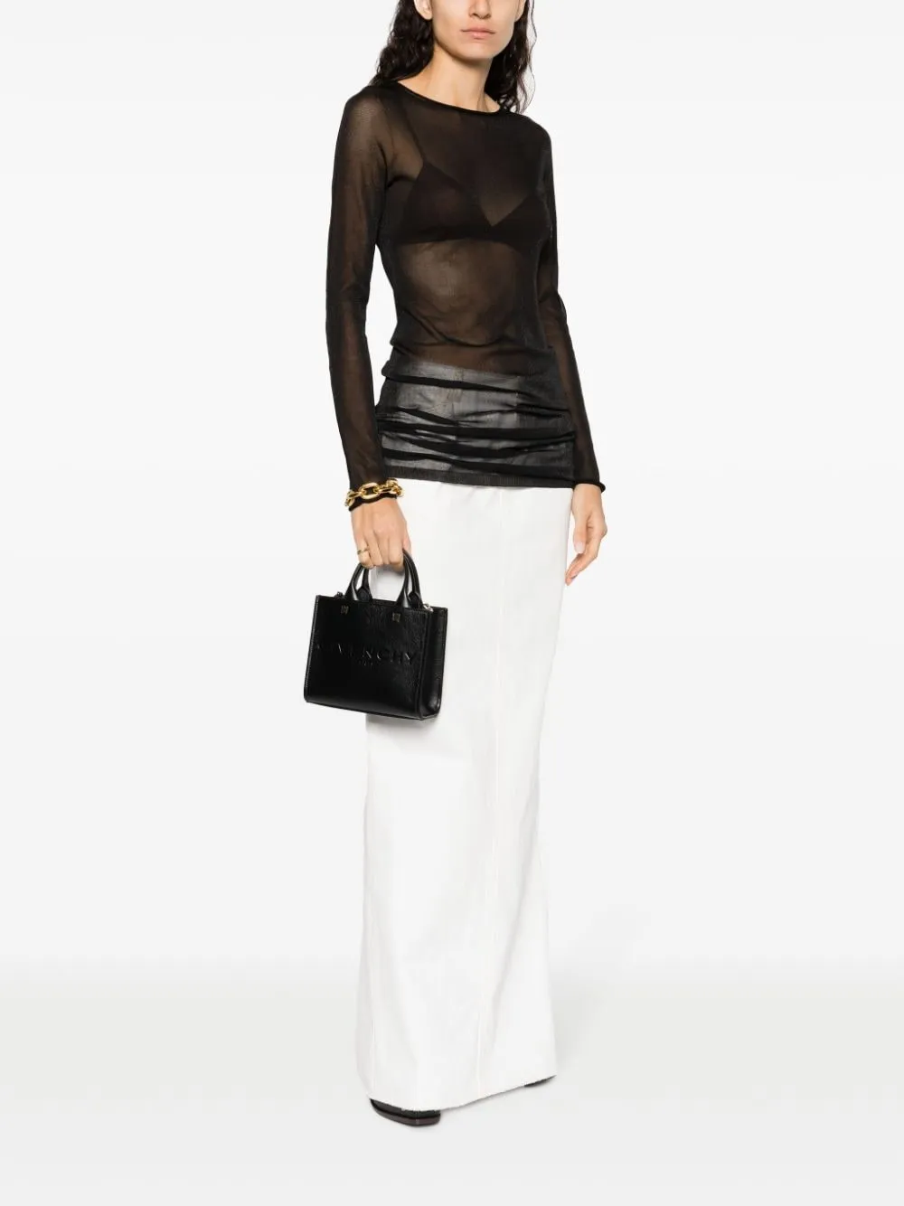 Givenchy G Tote Mini Leather Handbag