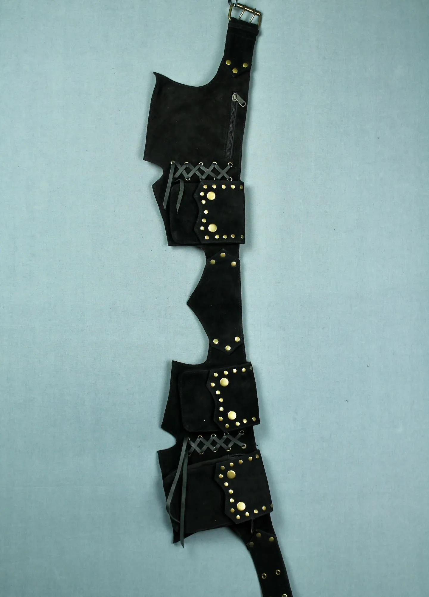 Goa Belt Bag - Black Suede