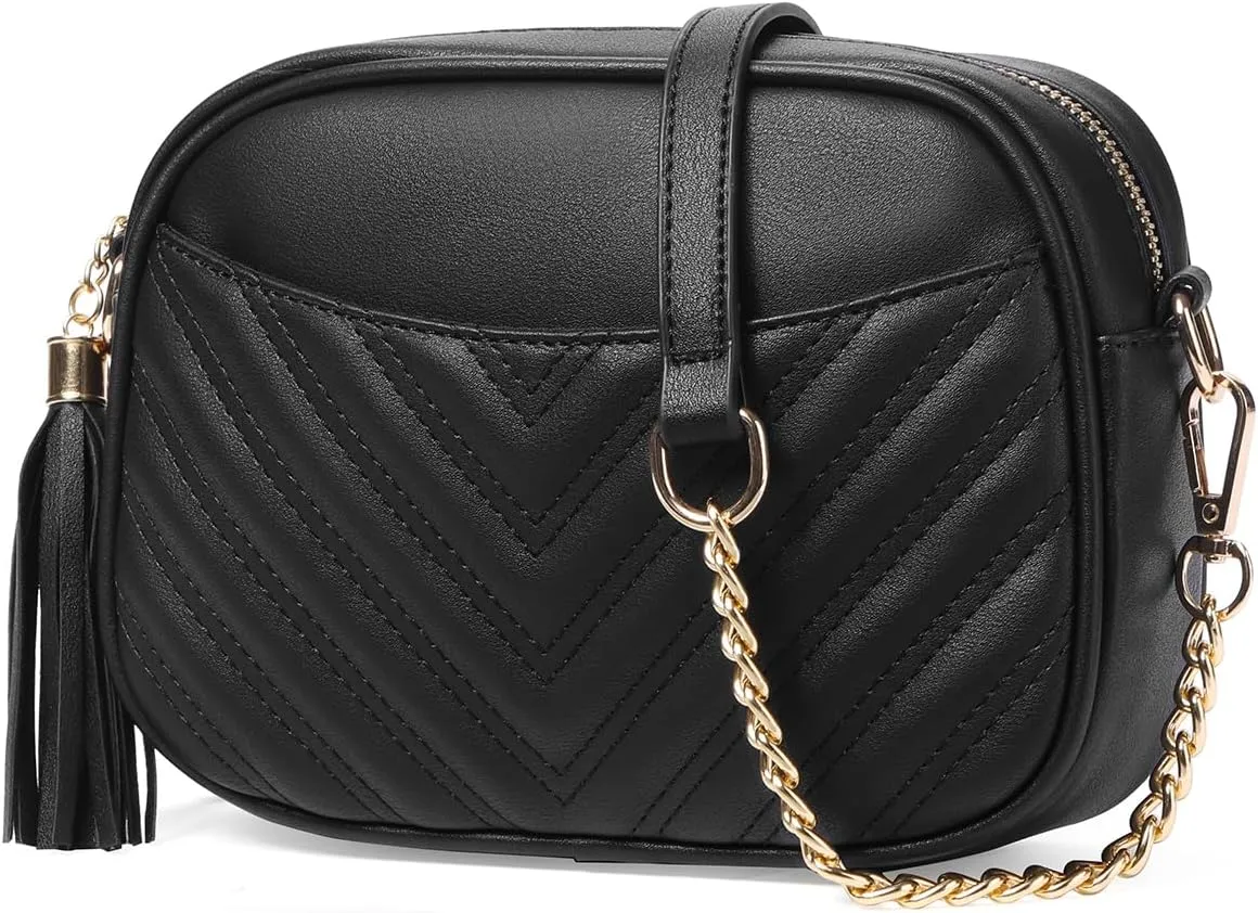 GOIACII Women Shoulder Bag Small Crossbody Bag Purse for Women Crocodile Leather Bags Wrist Strap