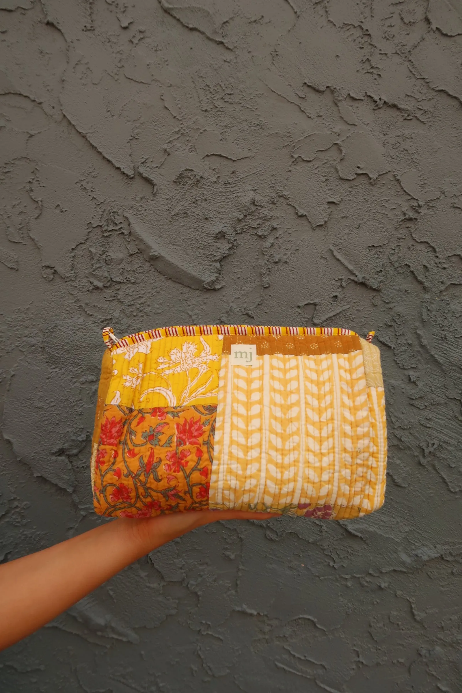 Goldie Quilted Cosmetic Bag