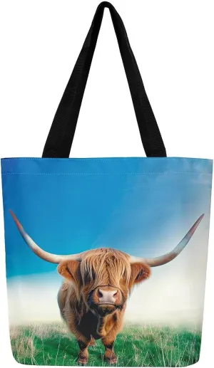 Gradient Swirl Canvas Tote Bag,Galaxy Tie Dye Travel Shopping Bag Bohemian Datura Mandala Circle Shoulder Bag