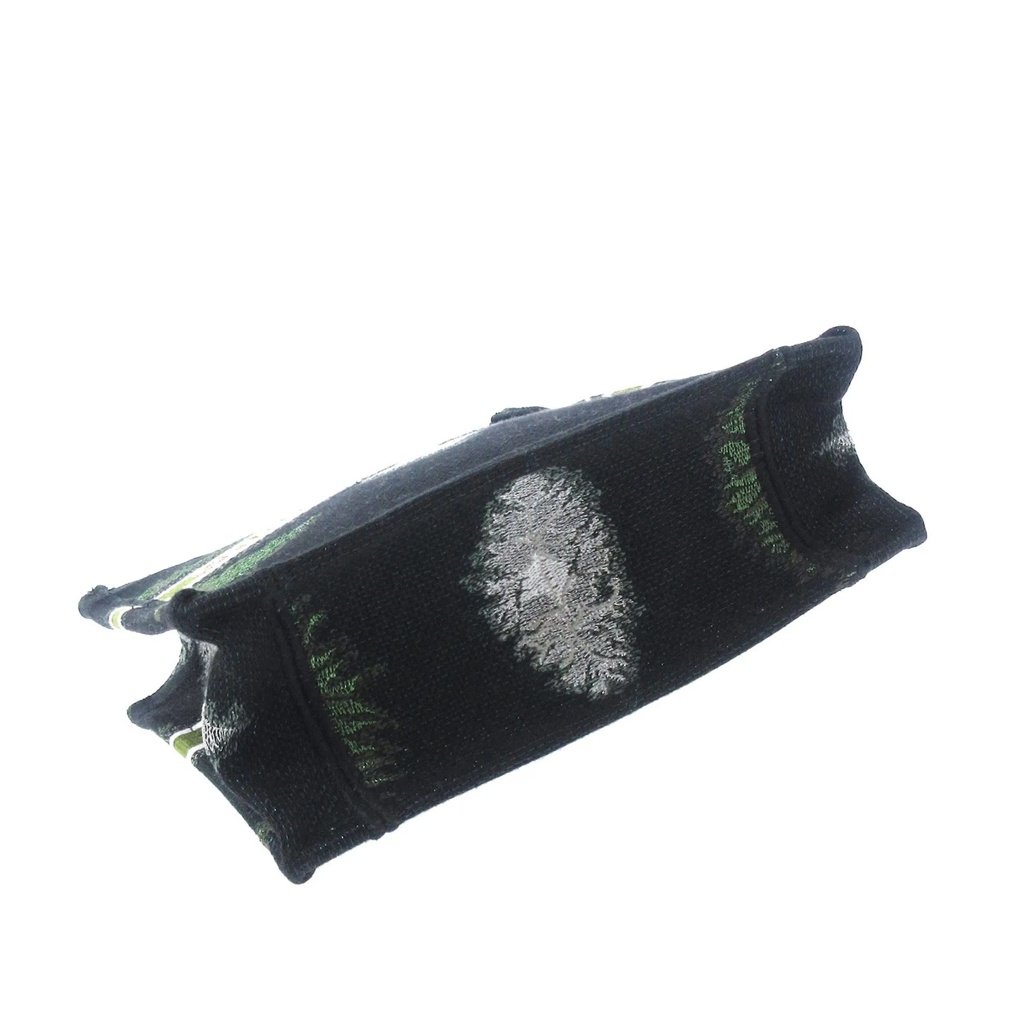 Green Dior Tie Dye Vertical Book Tote